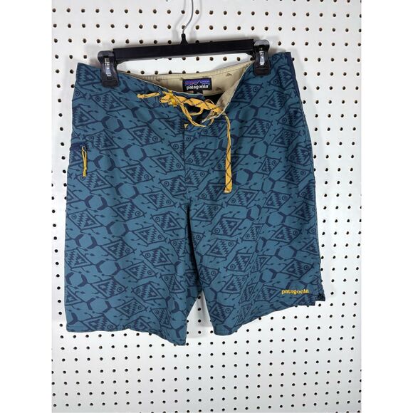 Patagonia Planing fish print board shorts size 31 - Picture 1 of 7